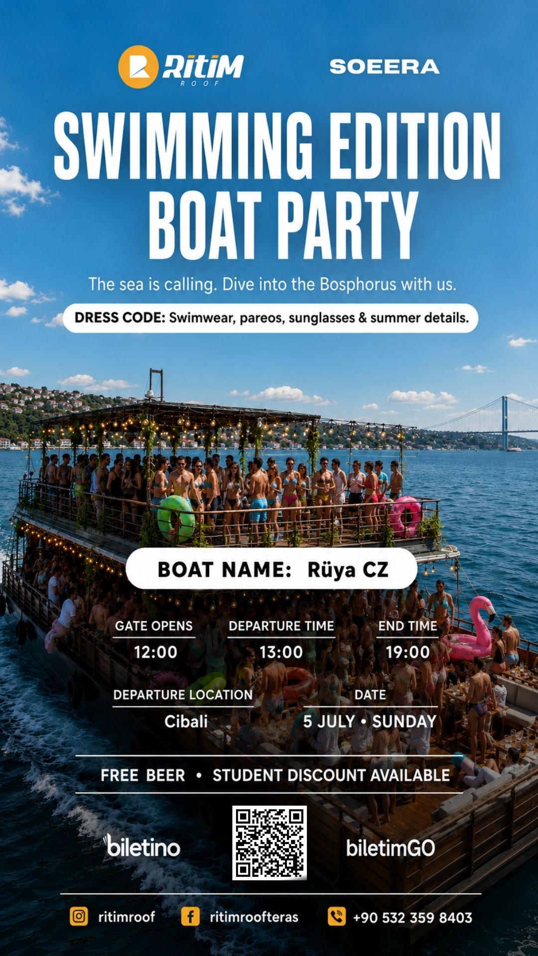 SWIMMING EDITION BOAT PARTY